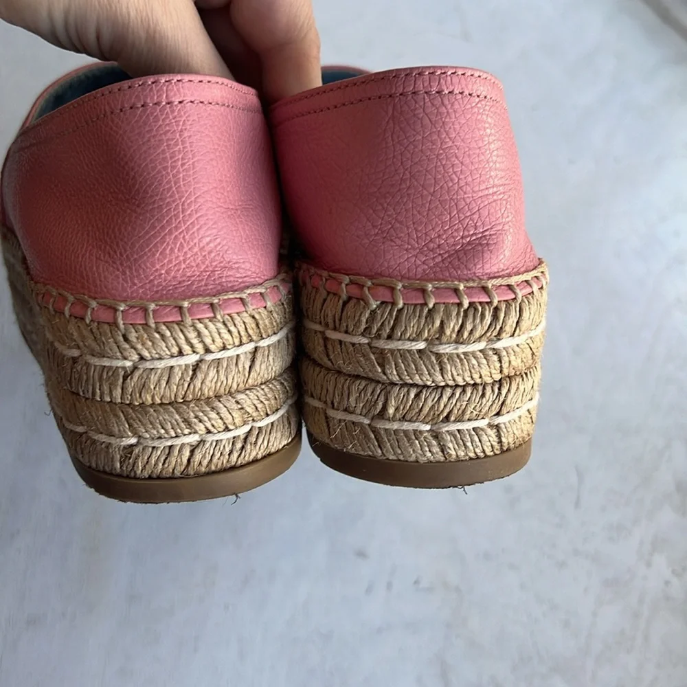 Prada Pink Platform Espadrilles